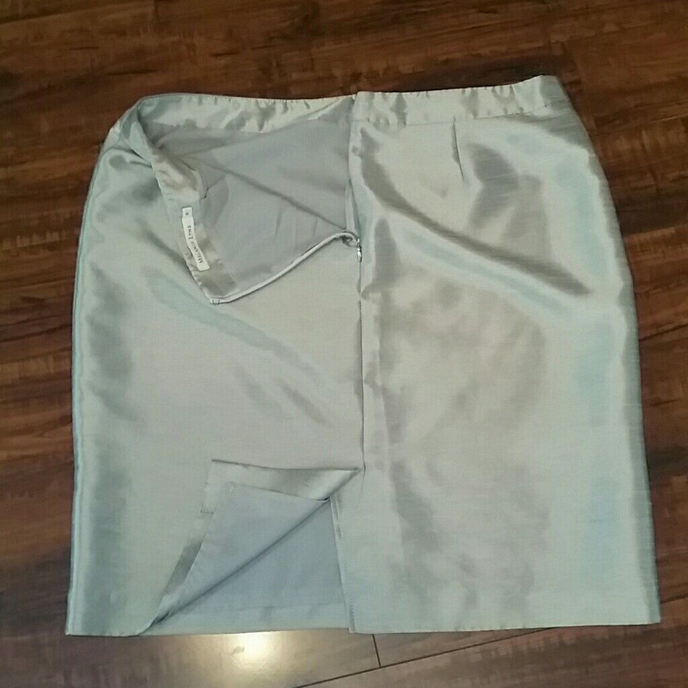Shiny Silver Skirt View 3